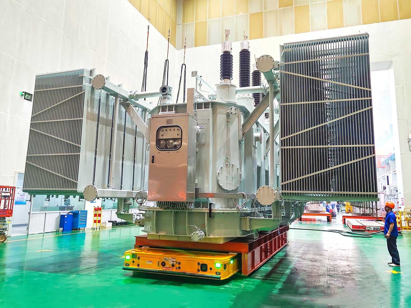Application of 300-ton Heavy-Duty Transport Vehicle for Transformer Transfer-0