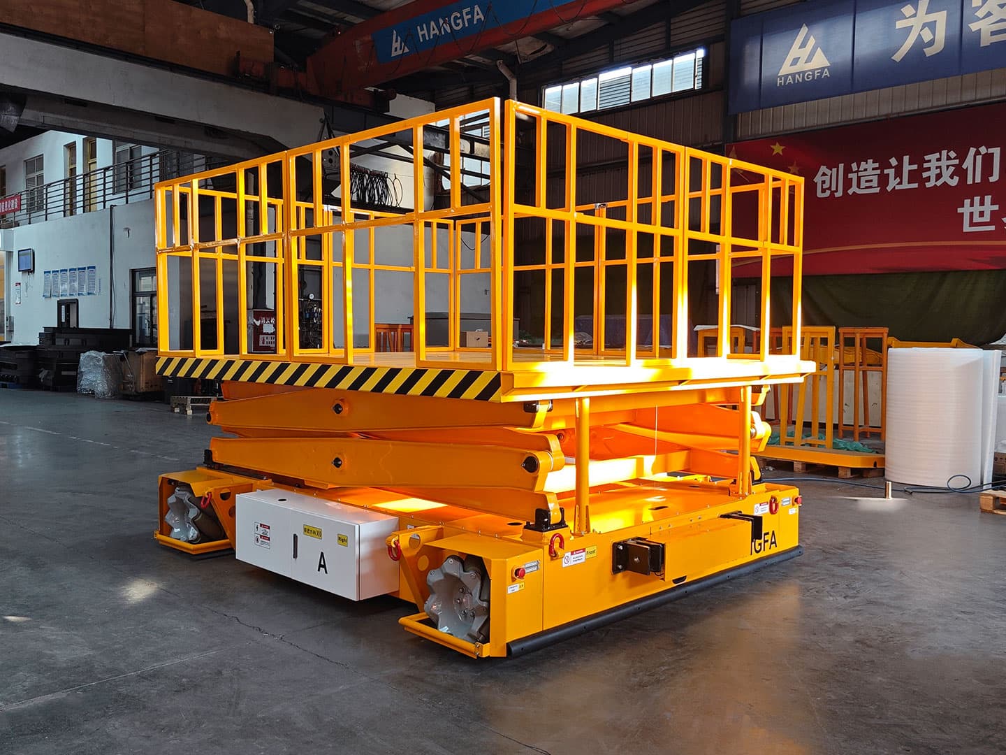 1t升降平台AGV应用于高空作业-0