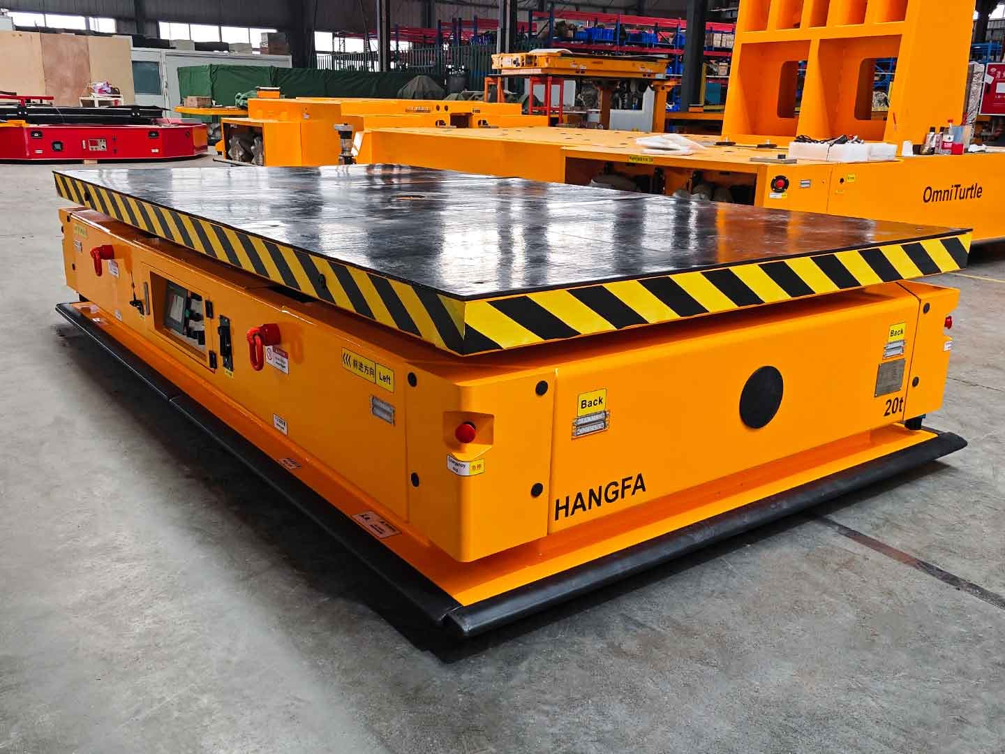 20t全向AGV应用于转运部件-1