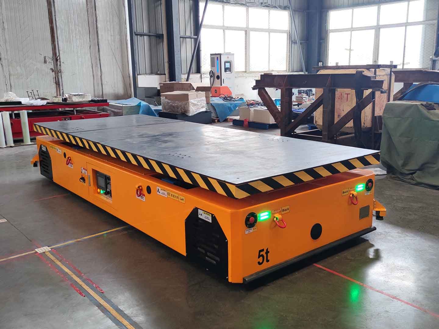 Application of 5t AGV in the transportation of workpieces-1