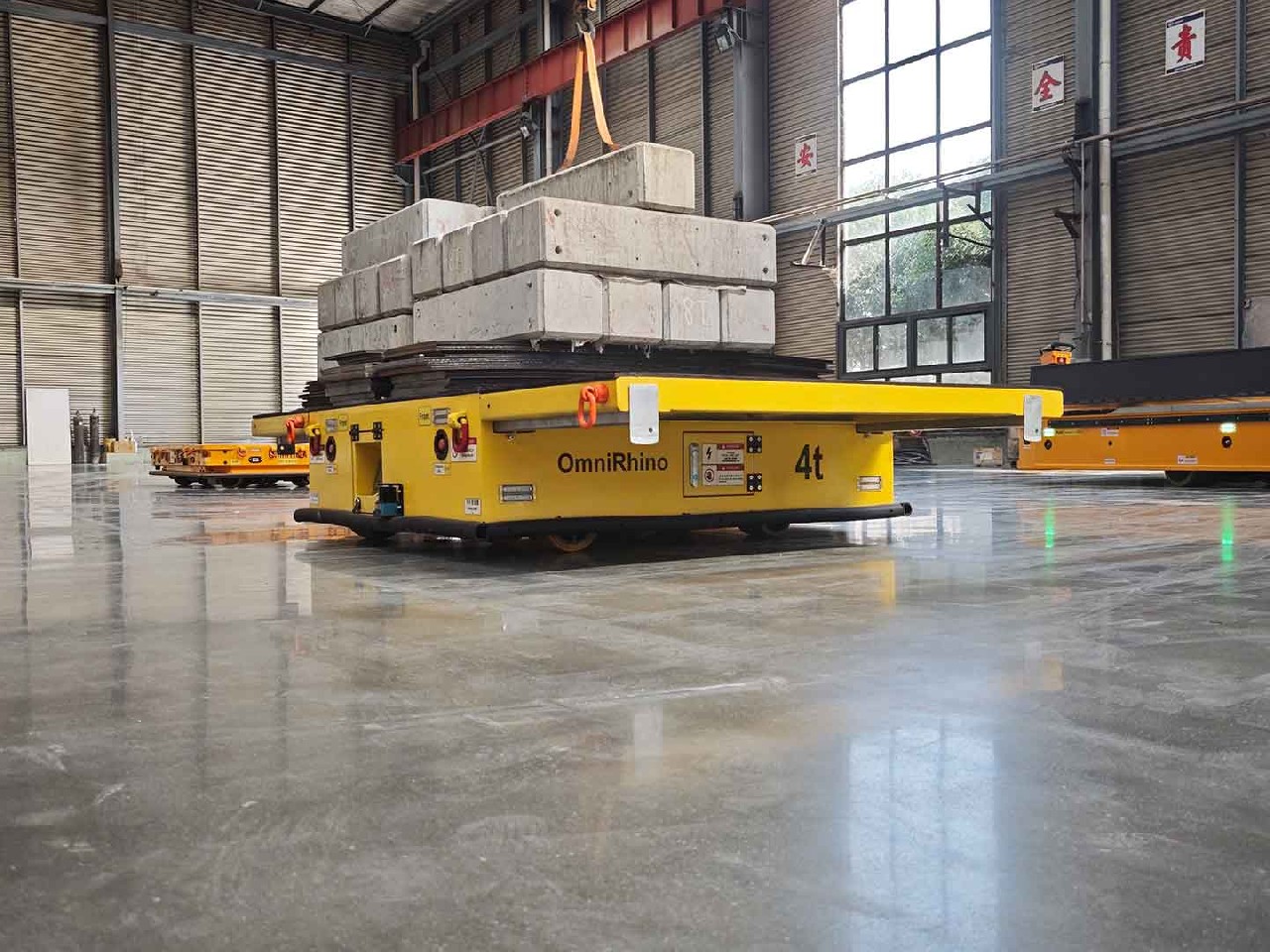 Application of 4t AGV in Component Transfer