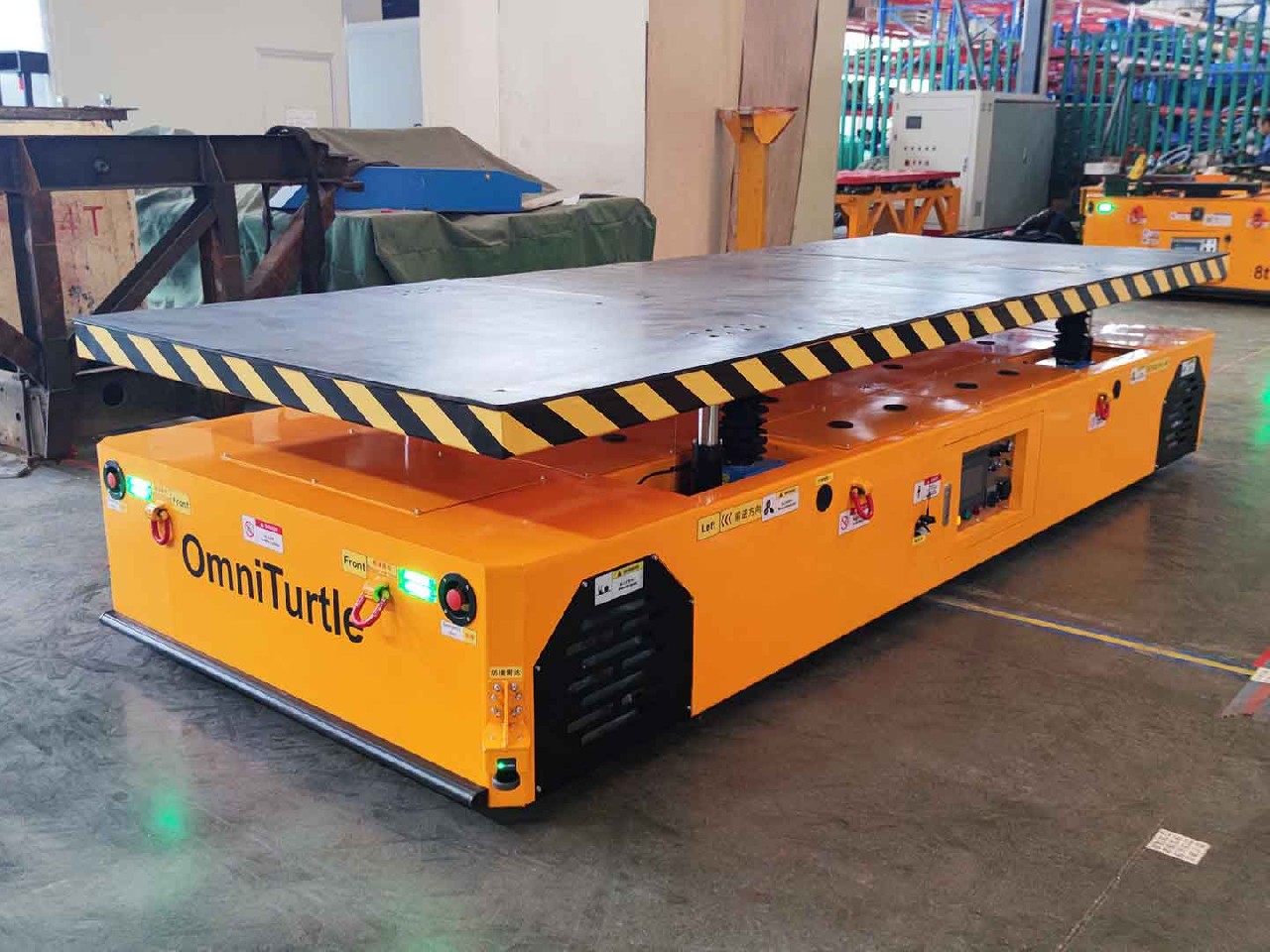 Application of 5t AGV in the transportation of workpieces