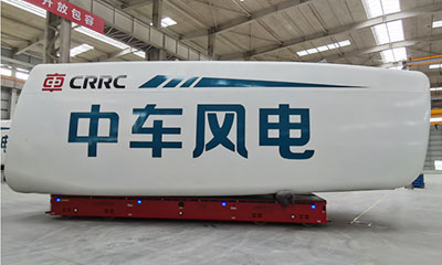 Hangfa Robotics | 6 OmniTitan heavy-duty AGVs assist CRRC Songyuan Industrial Park in producing its